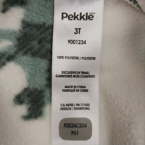 Pekkle Dino Fleece 2-Way Zip Footed Pajamas - Picture 10 of 11